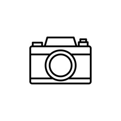 camera icon Vector illustration in black
