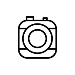 camera icon Vector illustration in black