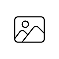 gallery icon Vector illustration in black