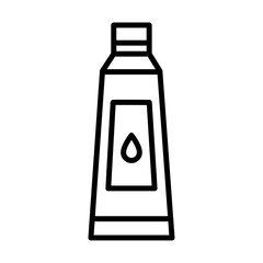 hair dye iconVector illustration in black