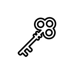 key icon Vector illustration in black