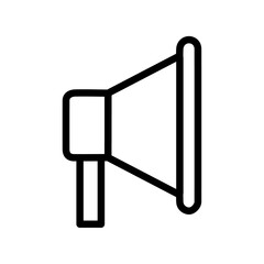 loud speaker iconVector illustration in black