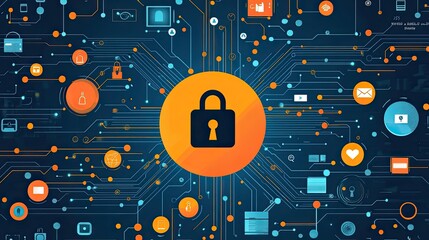 Data Privacy Day. January 28. Vector illustration. Suitable for greeting card, poster, and banner