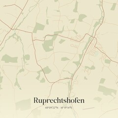 Vintage map of Ruprechtshofen, Austria.