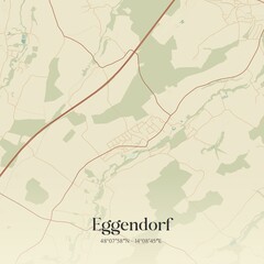 Vintage map of Eggendorf, Austria.