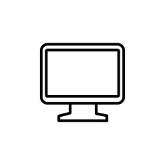 monitor iconVector illustration in black