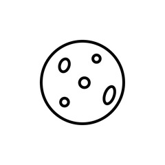 moon iconVector illustration in black