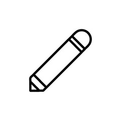 pencil iconVector illustration in black