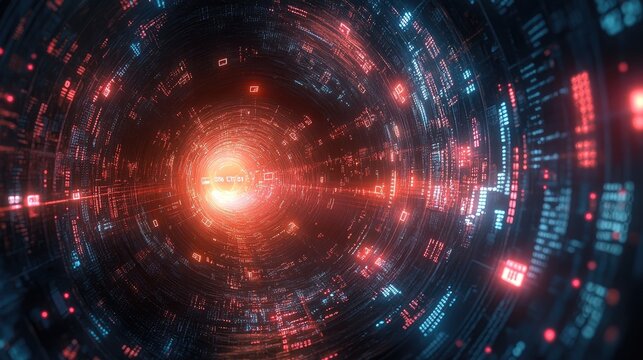 Data Privacy Day illustration featuring digital lock symbols and binary code on a futuristic technology background