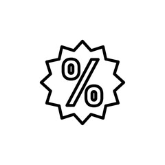 sale iconVector illustration in black