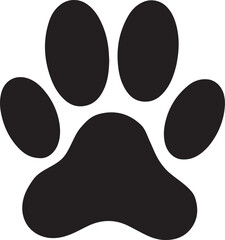Paw silhouette Design On White Background