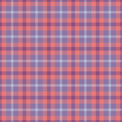 Dog tooth check pattern vector, quilted seamless plaid tartan. Path texture background fabric textile in pastel and red colors.