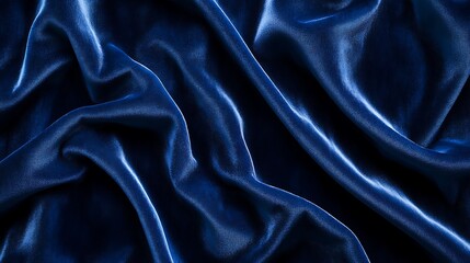 Obraz premium Luxury Velvet Texture Background in Deep Royal Blue, Soft and Elegant, Smooth and Rich Fabric Effect, Perfect for Branding, Social Media, and High-End Designs