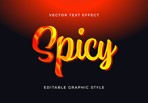 Red And Yellow Bright Fire Font Glossy Script Text Effect