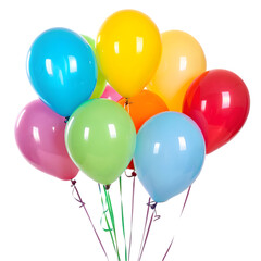 Colorful Balloons Floating in the Air Celebration Joyful