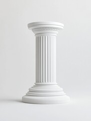 Fototapeta premium White Ancient Greek Pillar Statue