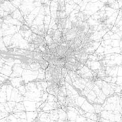 Naklejka premium Hamburg abstract city outline for art prints