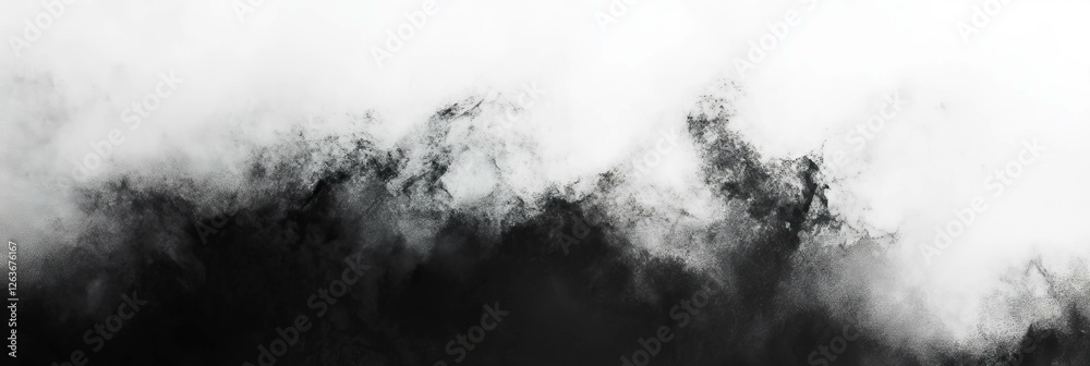 Poster mottled black and white texture with blurred abstract pattern creating a soft diffused effect