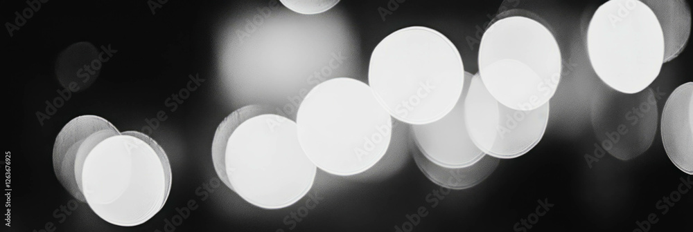 Poster mottled black and white texture with blurred patterns and soft light creating an abstract effect