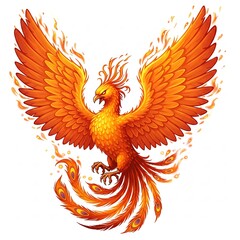Fototapeta premium The Fiery Wings of Phoenix