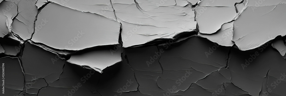 Poster mottled grayscale texture with scattered fragmentation and fine detailing in uneven distribution