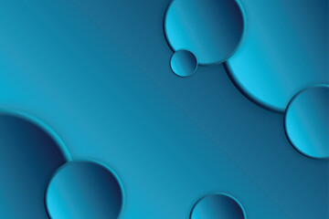 3D Abstract Floating Spheres with High-Contrast Cyan and Navy Blue Gradient Vector Background – Futuristic Digital Art for Modern Design, Tech, and Web Aesthetics EPS