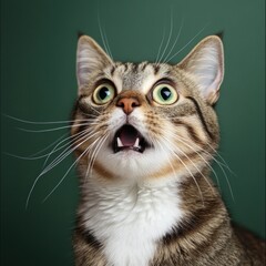 Very surprised cat