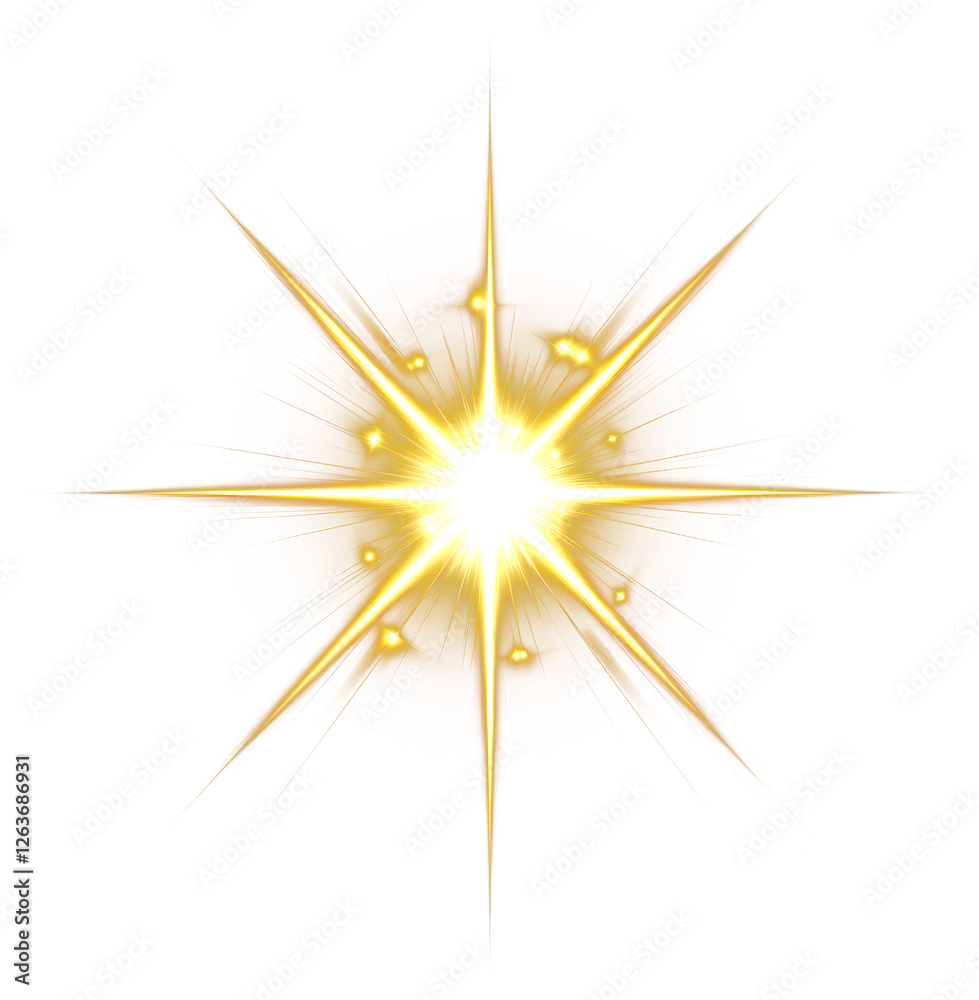 Wall mural png a vector glowing gold light effect background lighting black.