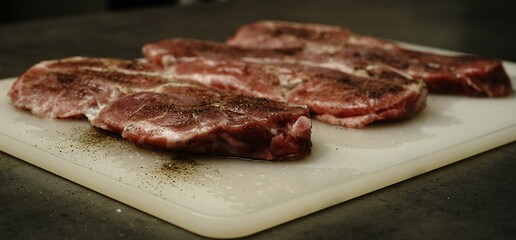 Preparing the pan and steak: seasoning, heating, and cooking to perfection. Juicy steak with a golden crust—perfect for culinary projects!