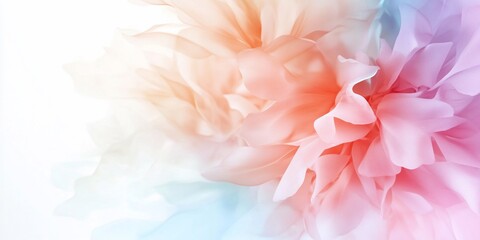 Fototapeta premium Pastel flower petals close-up, soft background, nature beauty, design element