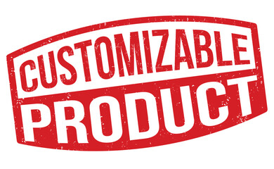 Customizable product grunge rubber stamp