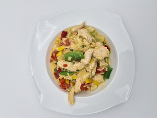 Indulge in a Delicious Chicken StirFry that features an array of Colorful Vegetables