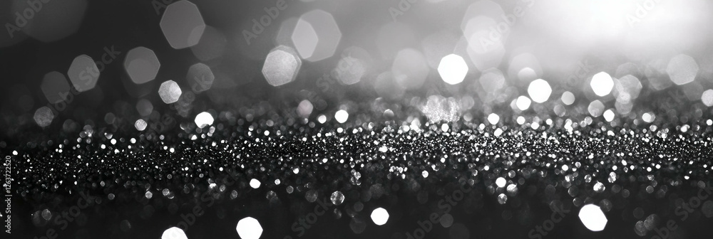 Poster dynamic light distribution with crystal flares creating an engaging visual texture