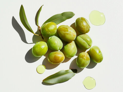 Fresh Kakadu Plums with Oil Drops on White Background &sbquo;&Auml;&igrave; Rich in Vitamin C for Skincare and Wellness