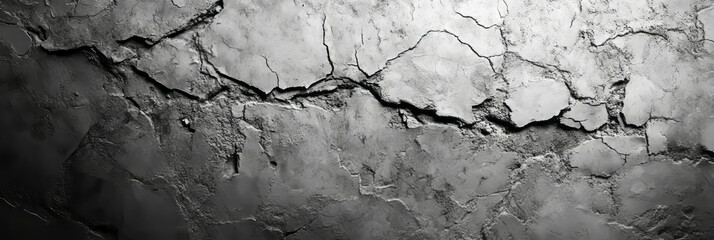 Chipped plaster wall texture featuring rough grey markings and scratches