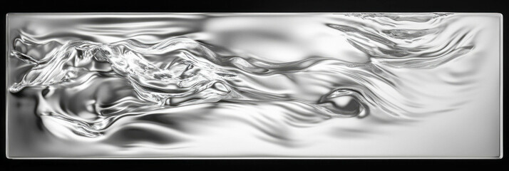 Watery clear gel showcasing fast consistency and high transparency with subtle ripples