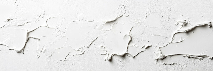 Detailed texture of a white wall featuring faded paint and subtle grey highlights