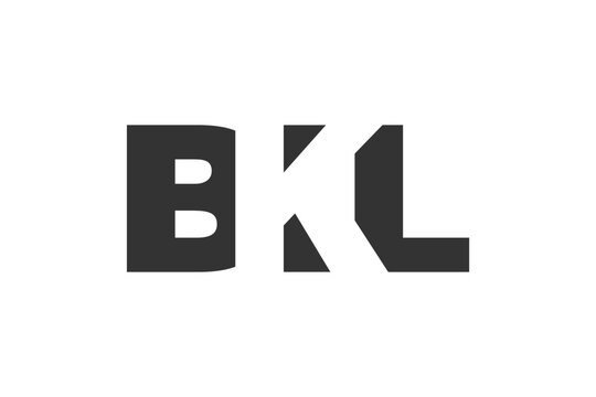 BKL logo design. Initial letter B K L bold font style for tech startups, consulting, corporate branding. Creative company name, headlines typography identity, trendy logotype.
