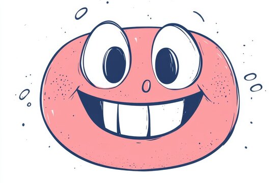 Isolated snaggletooth clipart or illustration, transparent background