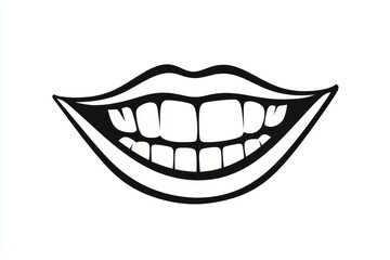 Obraz premium Man's open mouth gleaming with a joyful smile, teeth showcased