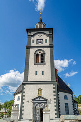 Obraz premium Church in the mining town of Roros, Norway