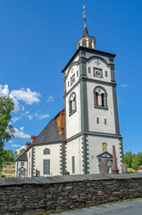 Fototapeta premium Church in the mining town of Roros, Norway