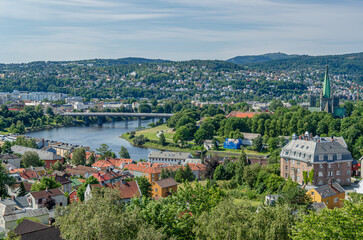 Aerial view of Trondheim, Norway