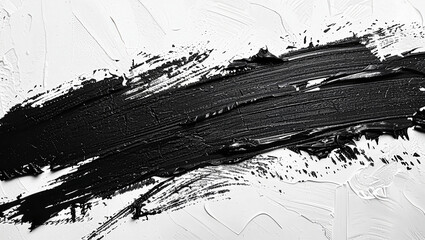 Fototapeta premium Abstract Black Wax Crayon Marks s on white background. Isolated Thick Grunge Texture Paint Daubs Backdrop