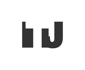 ITJ logo design. Initial letter I T J bold font style for tech startups, consulting, corporate branding. Creative company name, headlines typography identity, trendy logotype.