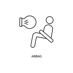 airbag icons  symbol vector elements for infographic web