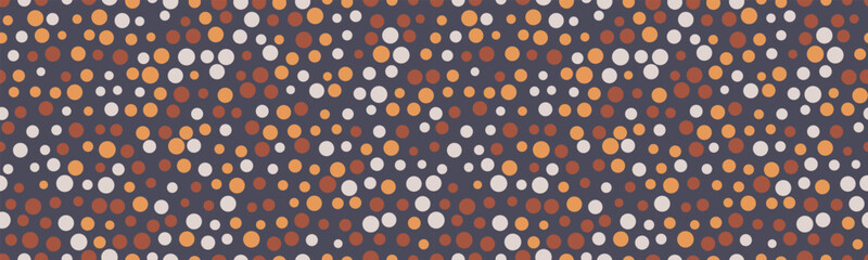 Polka dot vector with a repeating round spot pattern. Perfect for seamless textile prints, trendy wallpapers, and abstract geometric poster backgrounds.