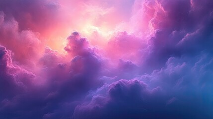Obraz premium Colorful cloudscape, vibrant sunset, dramatic sky, inspiring backdrop, image for nature lovers