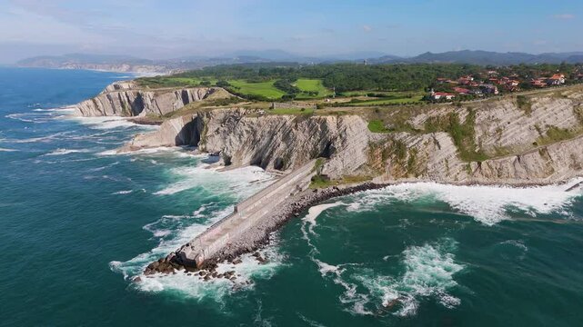 Punta Galea Region near Bilbao In the Basque Country