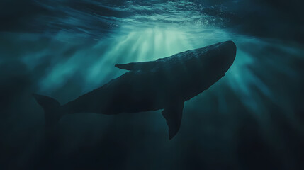 Naklejka premium colossal ancient sea monster